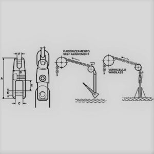 Art. 256.01 Galvanized steel anchor chain connection