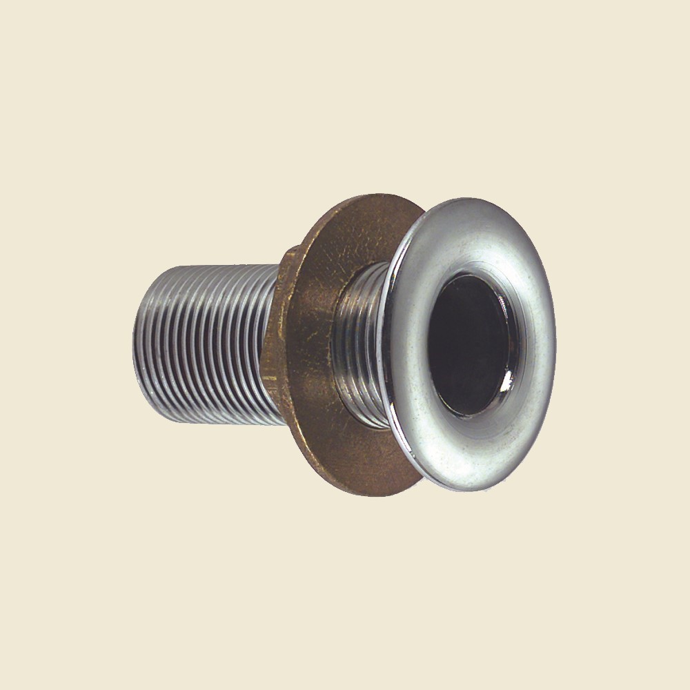 Inox and chrome brass drain
