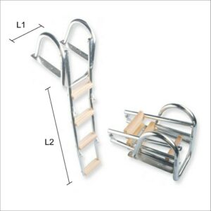 Art. 141.33 Scaletta inox 316 a piscina 4 gradini