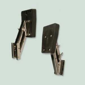 Art. 136.04 Stainless steel 316 outboard motor bracket with 4 positions return spring