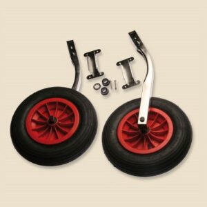 Art. 334.00 Fabbricate in acciaio inox con gomme pneumatiche