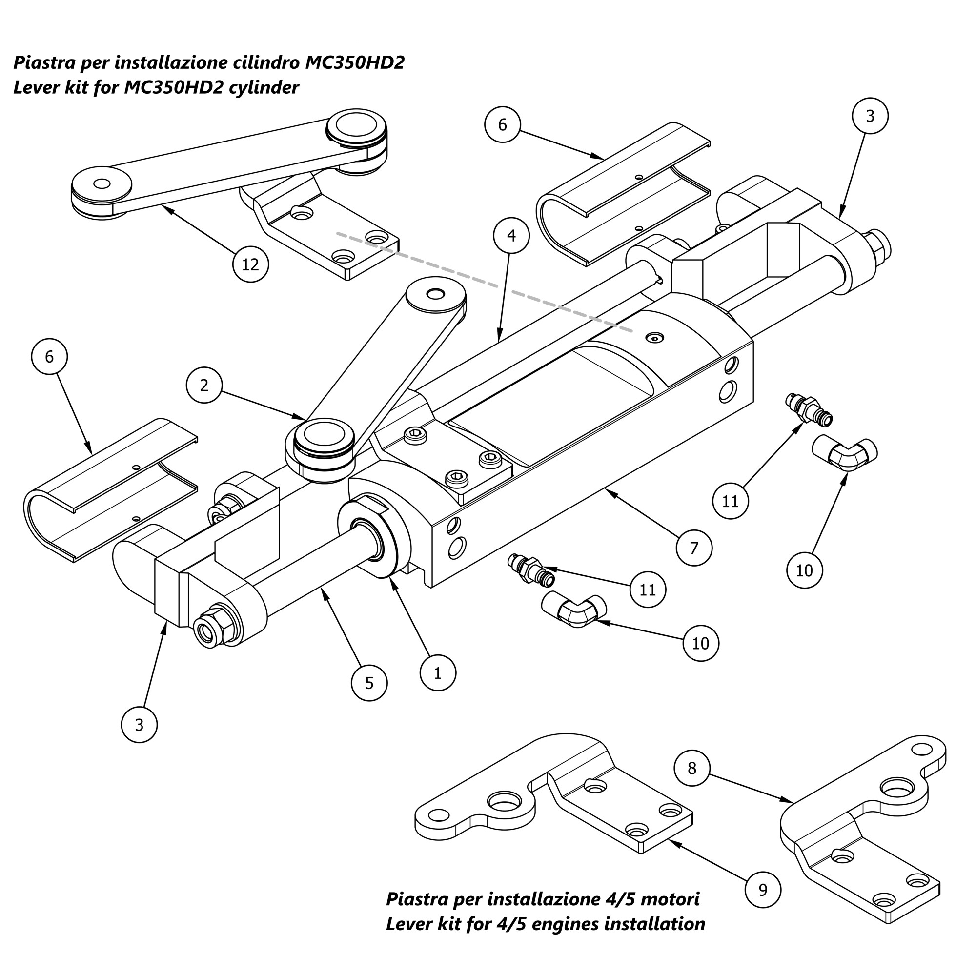 Art. 00.0004.00 MC350HD cylinder spare parts