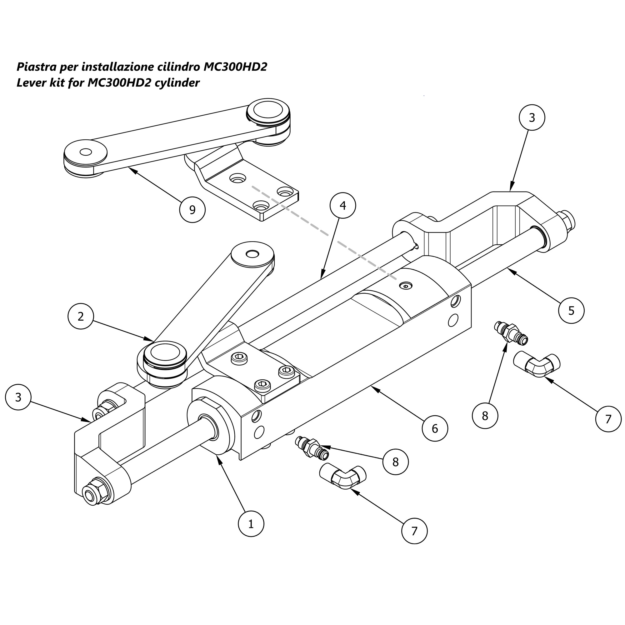 Art. 00.0003.00 MC300HD cylinder spare parts